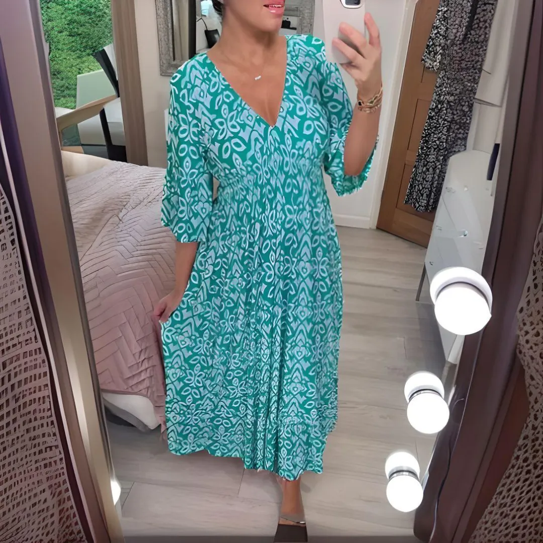 Lotus™ | Flowing Floral Maxi Dress