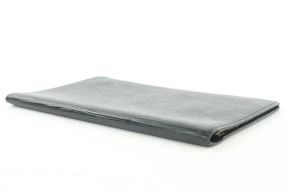 Louis Vuitton Black Epi Leather Long Bifold Wallet 275lvs216