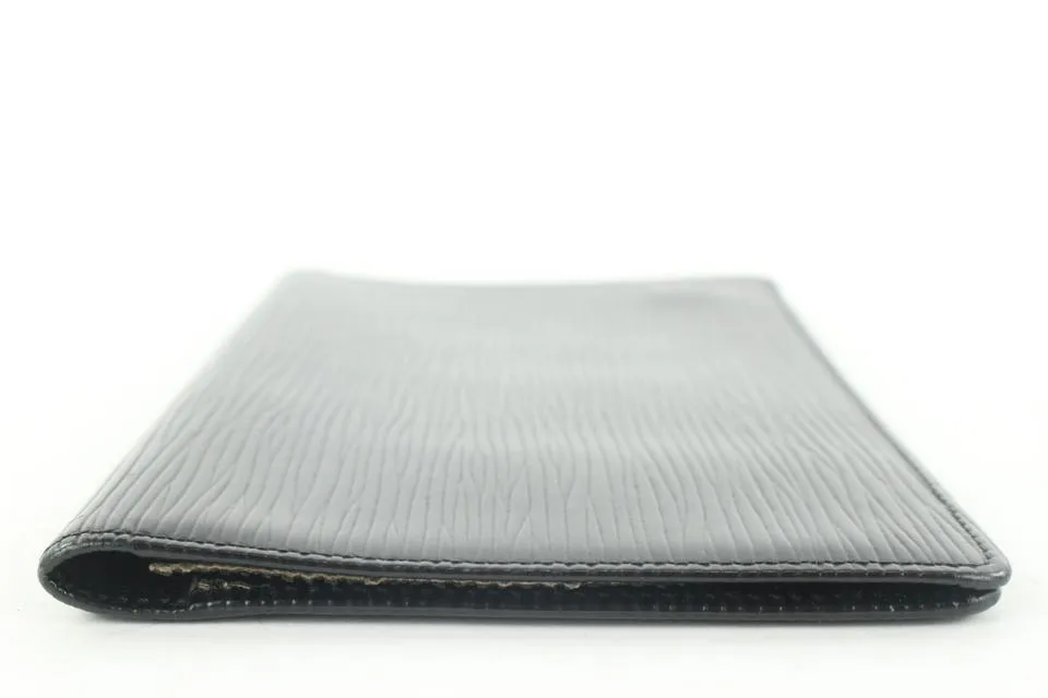 Louis Vuitton Black Epi Leather Long Bifold Wallet 275lvs216