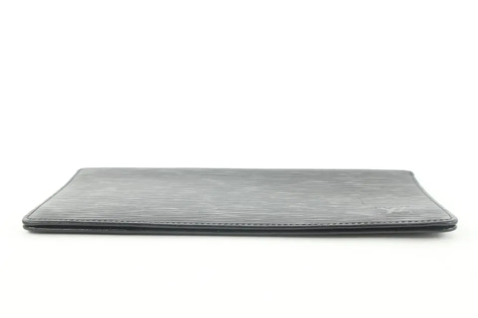 Louis Vuitton Black Epi Leather Long Bifold Wallet 275lvs216