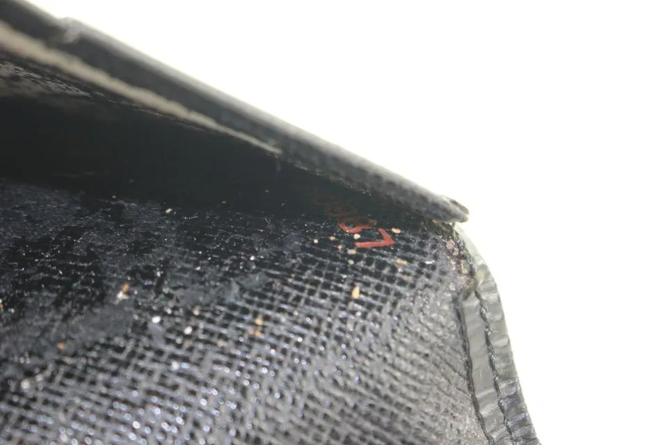Louis Vuitton Black Epi Leather Long Bifold Wallet 275lvs216