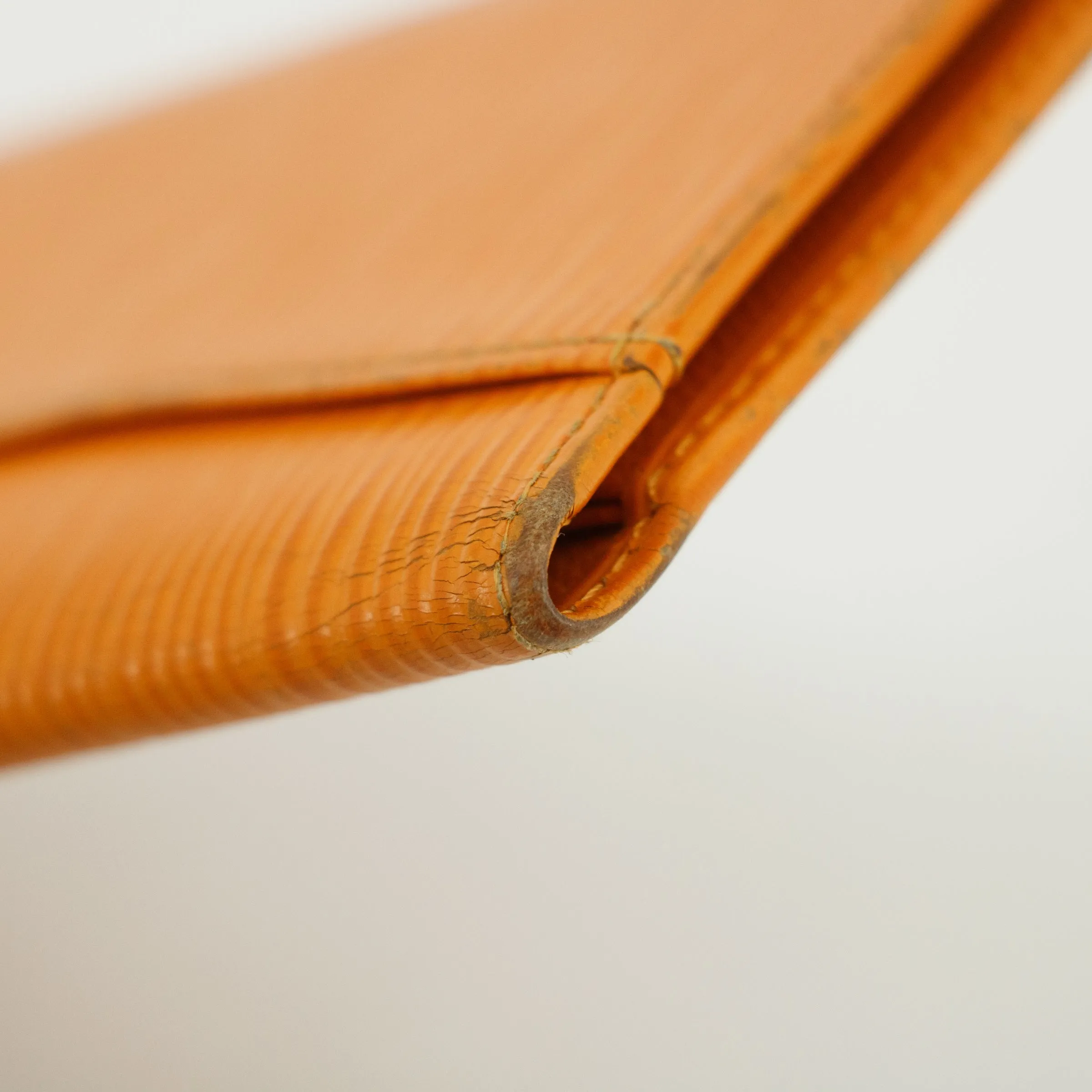 Louis Vuitton Epi Orange Pocket Organizer Wallet #3220