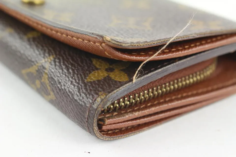 Louis Vuitton Monogram Compact Zippy Snap Wallet 144lvs430