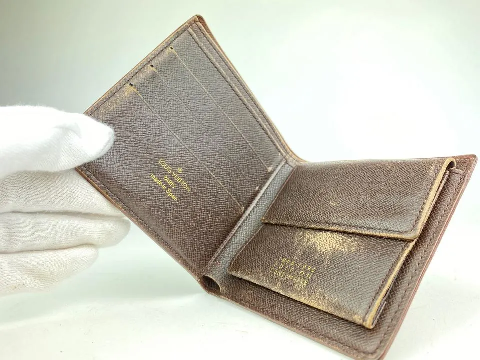 Louis Vuitton Rare Centenaire Edition Damier Ebene Bifold Multiple Wallet 6L102