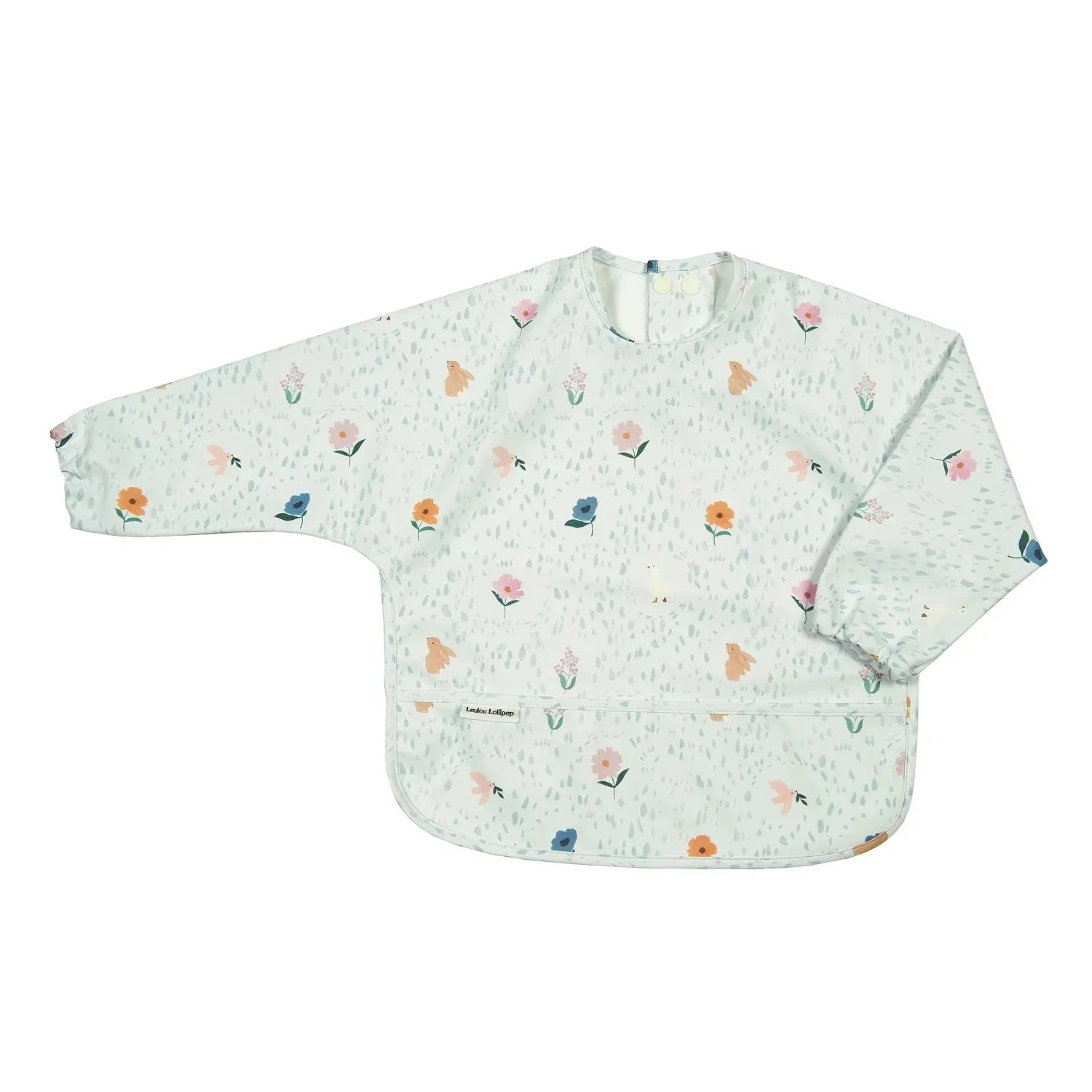 Loulou Lollipop Long Sleeved Bib - Country Floral