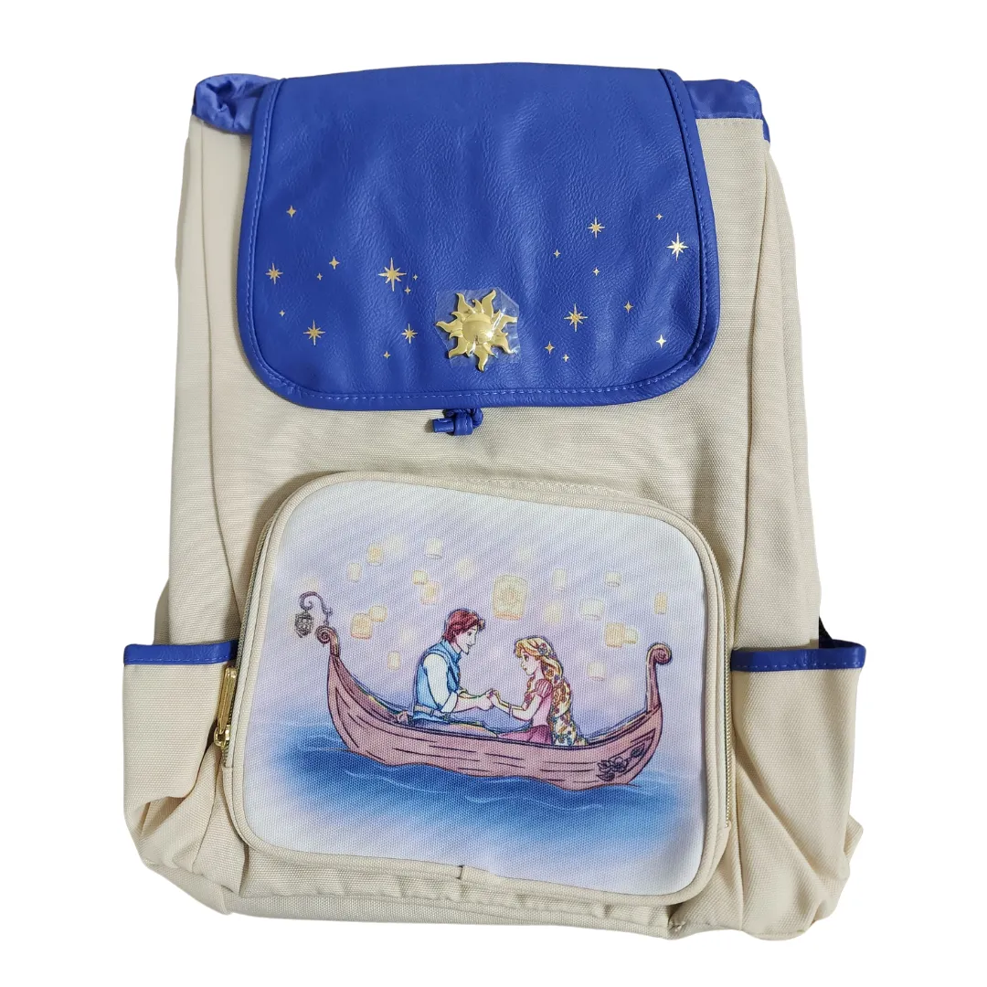 Loungefly Disney Tangled Scene Slouch Backpack DEFECTIVES