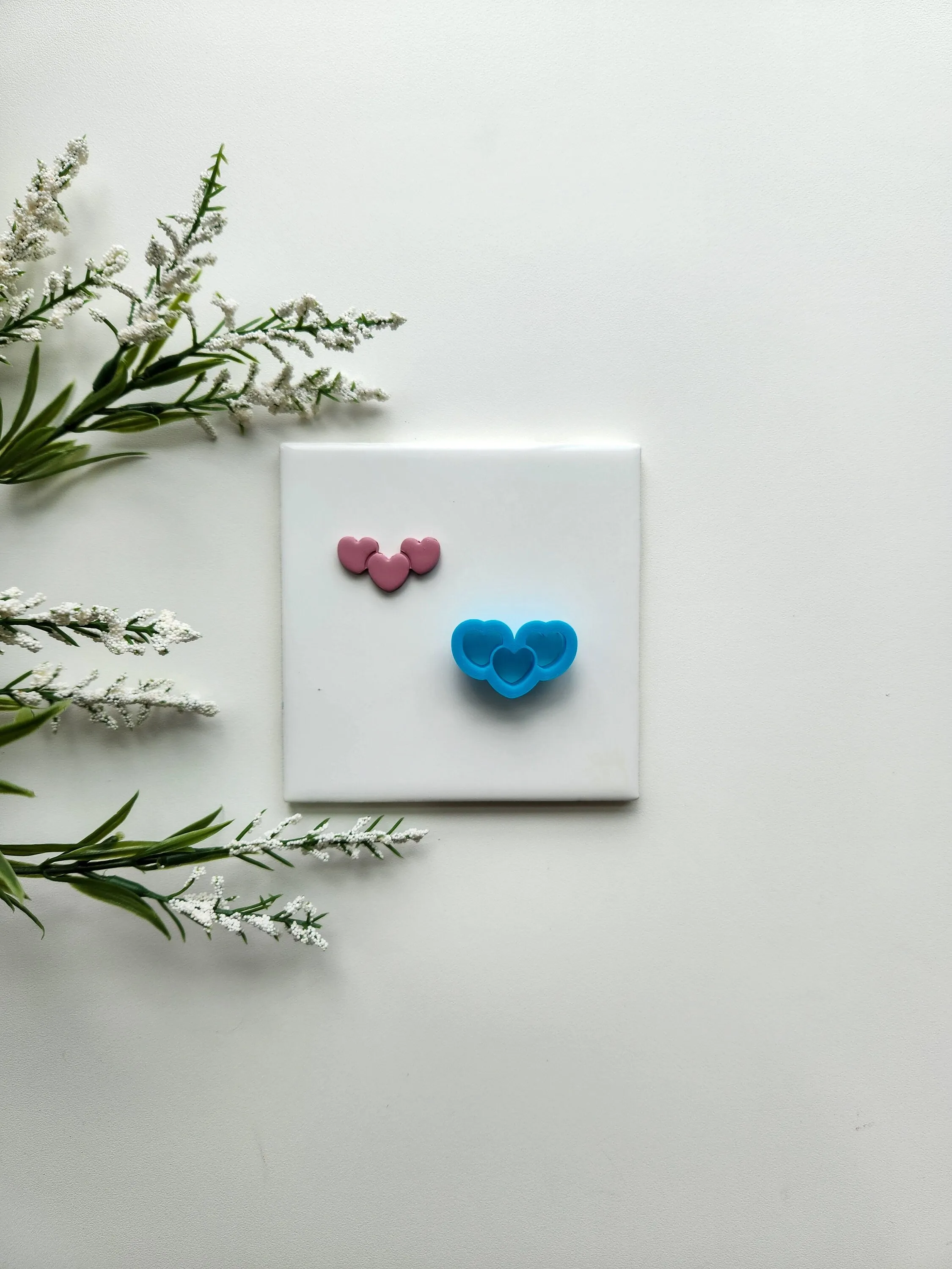 Love Trio | Valentine Clay Cutter
