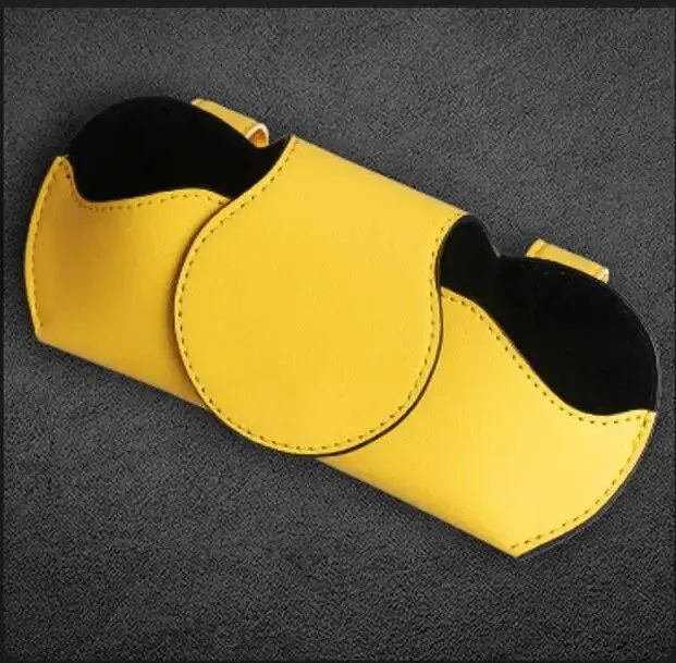 Luxe PU Leather Car Visor Sunglasses Case & Organizer