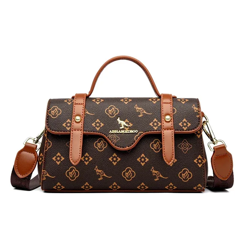 Luxury Designer Hand Bags for Women Small Casual Tote Women's Leather Bag Fashion Wide Shoulder Crossbody Bag Sac A Main 2024