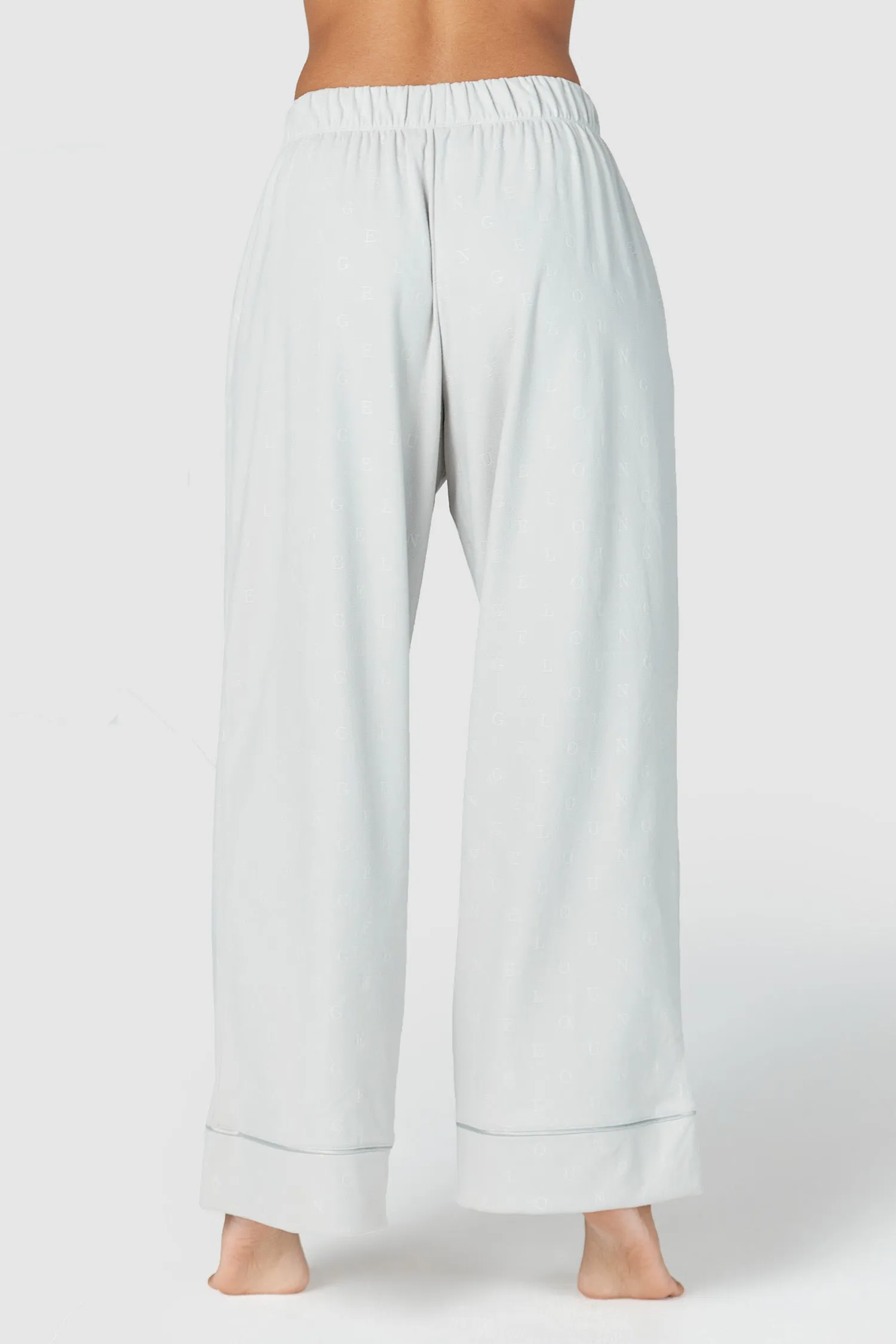 Luxury Embossed Pantalons de Pyjama - Givre
