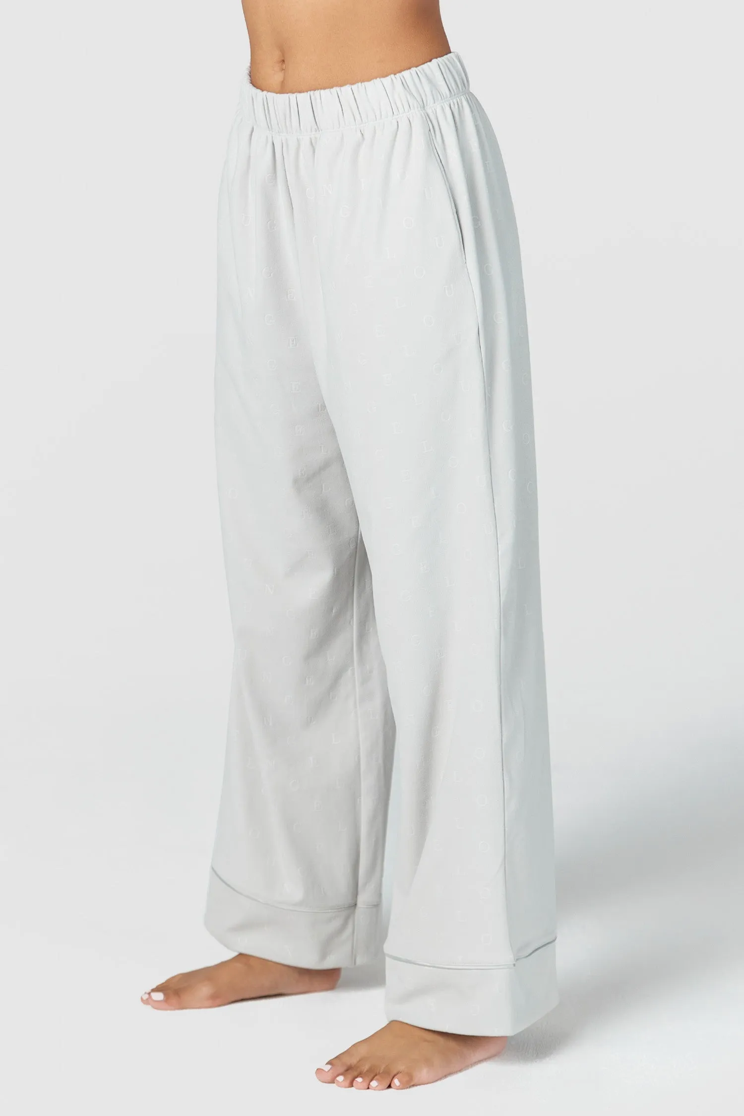 Luxury Embossed Pantalons de Pyjama - Givre