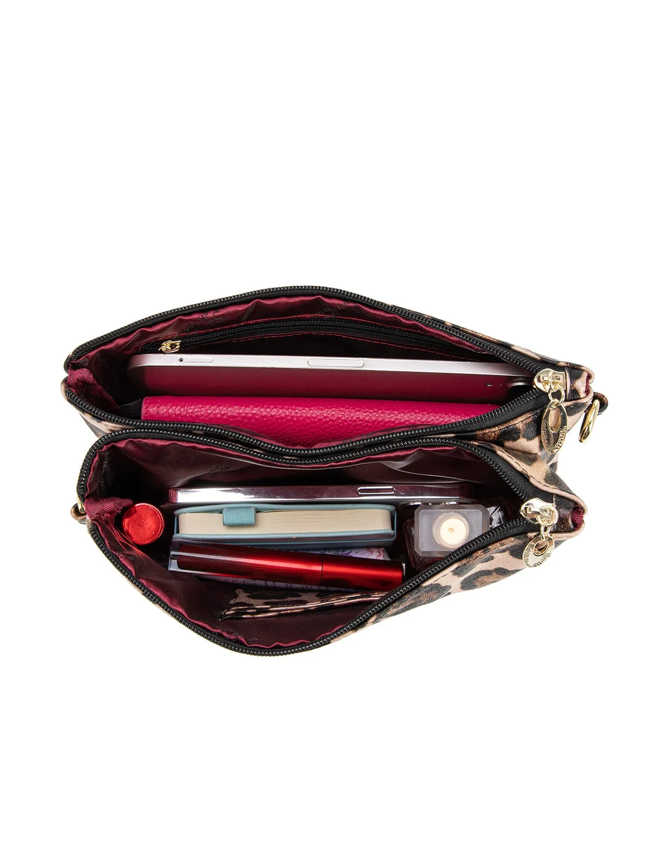 MADAGASCAR VEGAN CROSS BODY BAG-  CP19-1010-LEOP