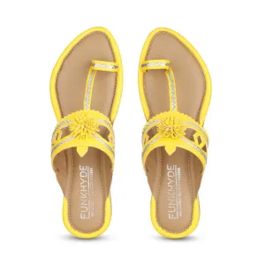 Maeri Yellow Kolhapuri Juttis