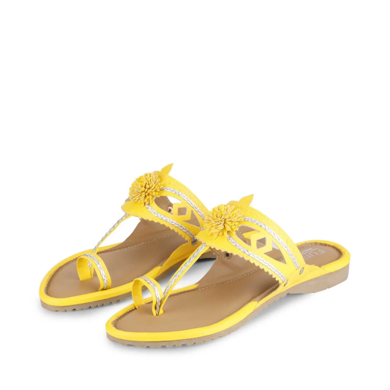 Maeri Yellow Kolhapuri Juttis