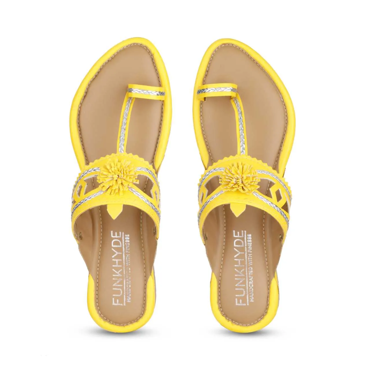 Maeri Yellow Kolhapuri Juttis
