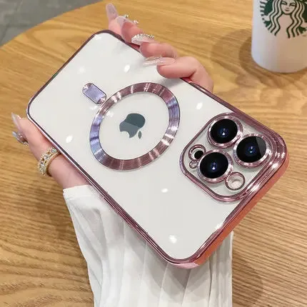 Magnetic Wireless Charging Silicone iPhone Case