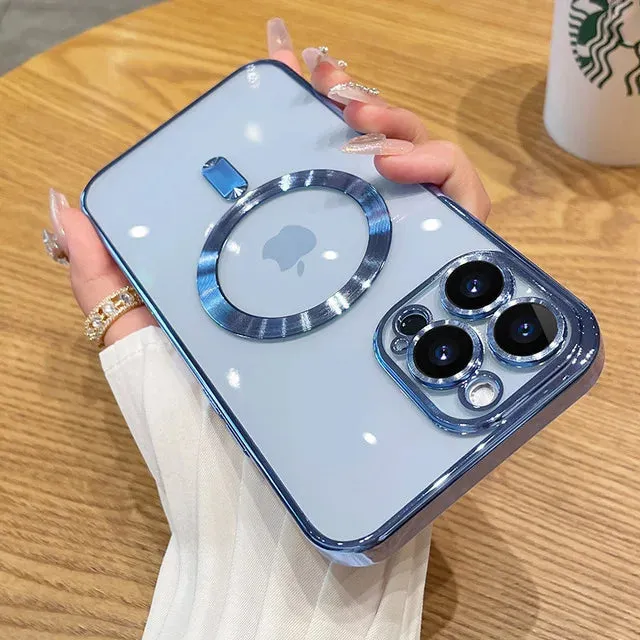 Magnetic Wireless Charging Silicone iPhone Case