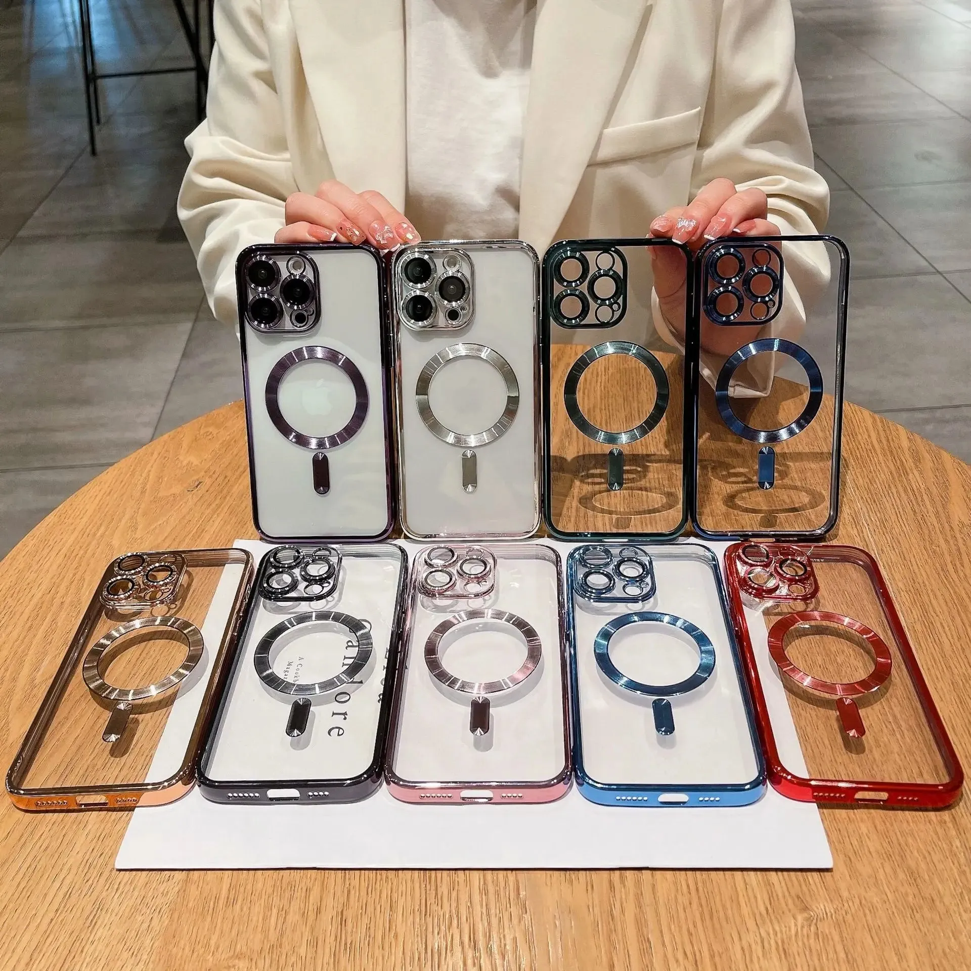 Magnetic Wireless Charging Silicone iPhone Case