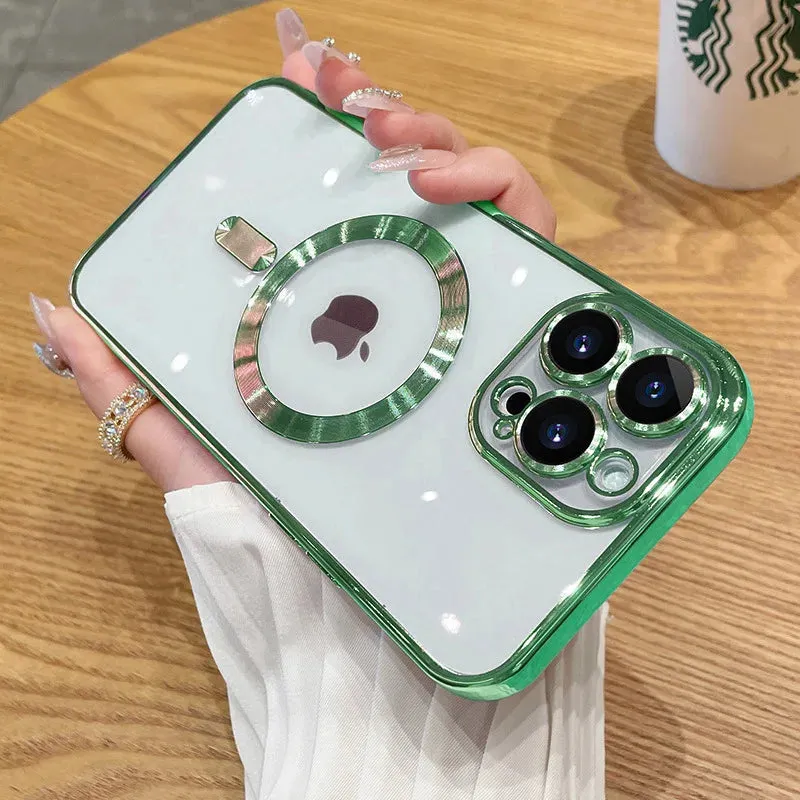 Magnetic Wireless Charging Silicone iPhone Case