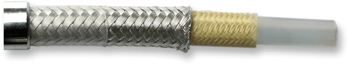 Magnum 36144SW Sterling Chromite II E-Z Align Single Disc Front Brake Line - 35deg. Top Angle - 44in.