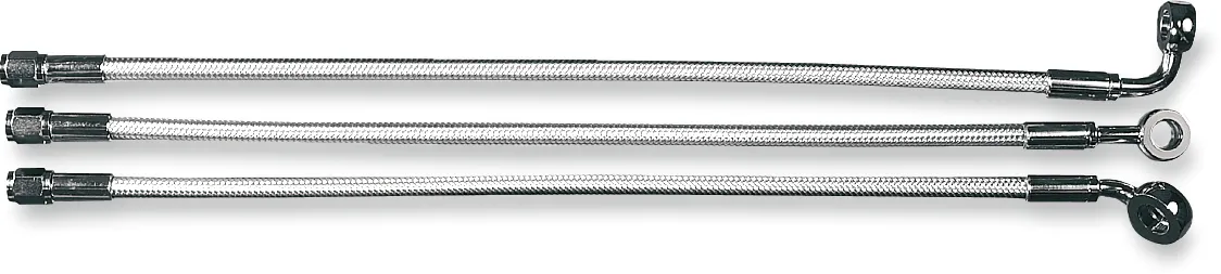 Magnum 36144SW Sterling Chromite II E-Z Align Single Disc Front Brake Line - 35deg. Top Angle - 44in.