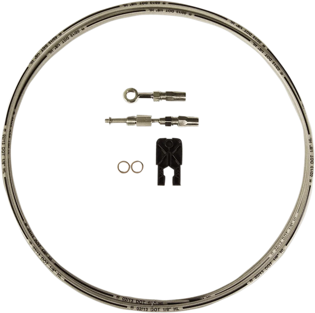 Magnum 391235A Build Your Own Braided Stainless DOT Hydraulic Clutch Line Kit - 10mm - 35 Degree Upper Banjo