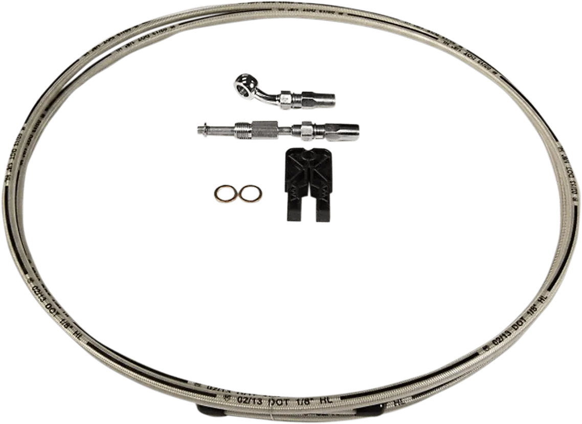 Magnum 391235A Build Your Own Braided Stainless DOT Hydraulic Clutch Line Kit - 10mm - 35 Degree Upper Banjo