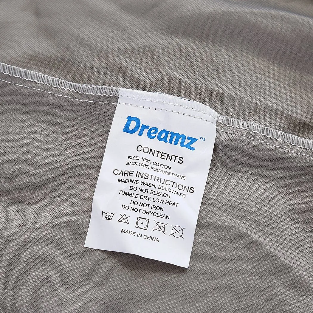 Mattress Protector Fitted Sheet Cover Waterproof Cotton Fibre Single