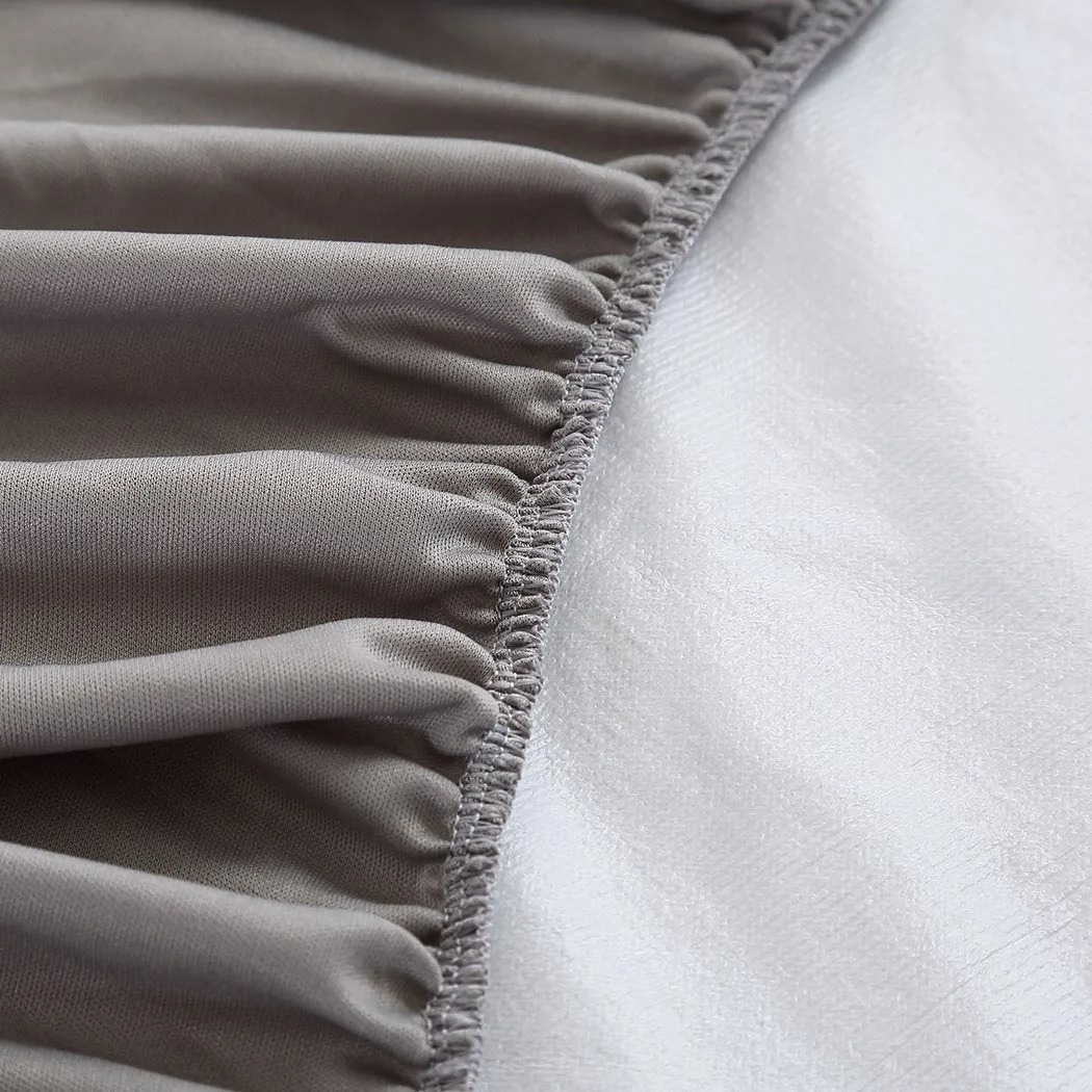 Mattress Protector Fitted Sheet Cover Waterproof Cotton Fibre Single
