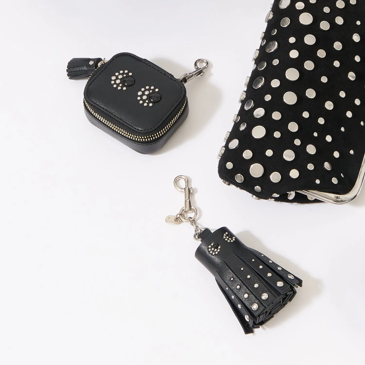 Maud Studs Tassel Clutch