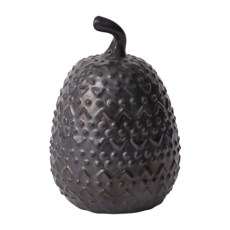 Metallic Glazed Pumpkin (3 sizes)