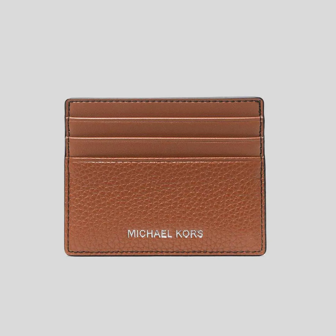 MICHAEL KORS Cooper Pebbled Leather Tall Card Case Luggage RB-36S4LCOD2L