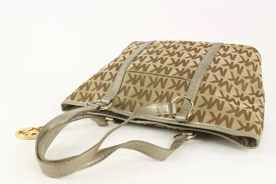 Michael Kors Monogram MK Shopper Tote Bag 3mk1101