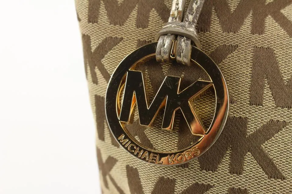 Michael Kors Monogram MK Shopper Tote Bag 3mk1101