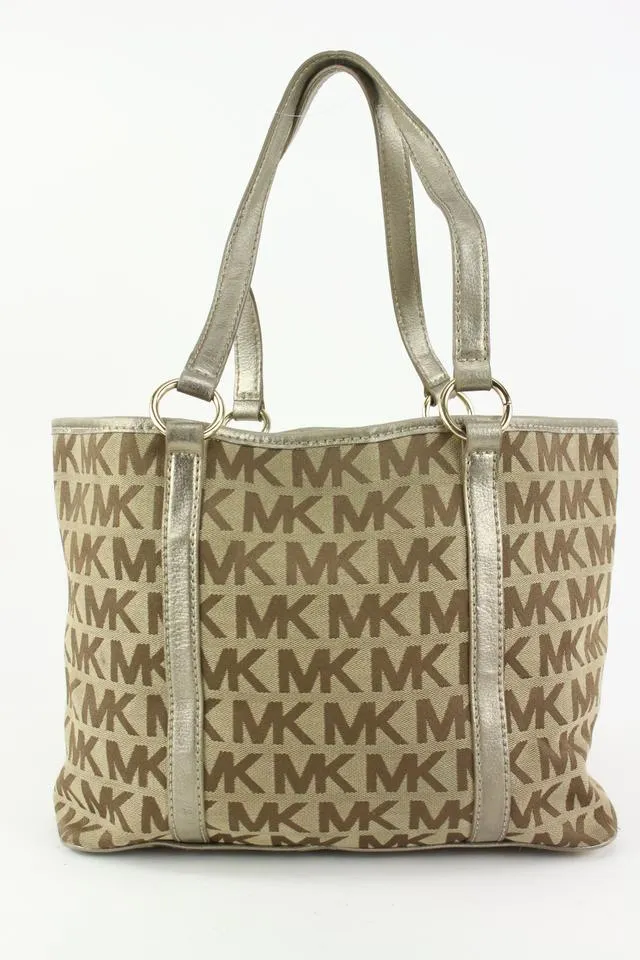 Michael Kors Monogram MK Shopper Tote Bag 3mk1101