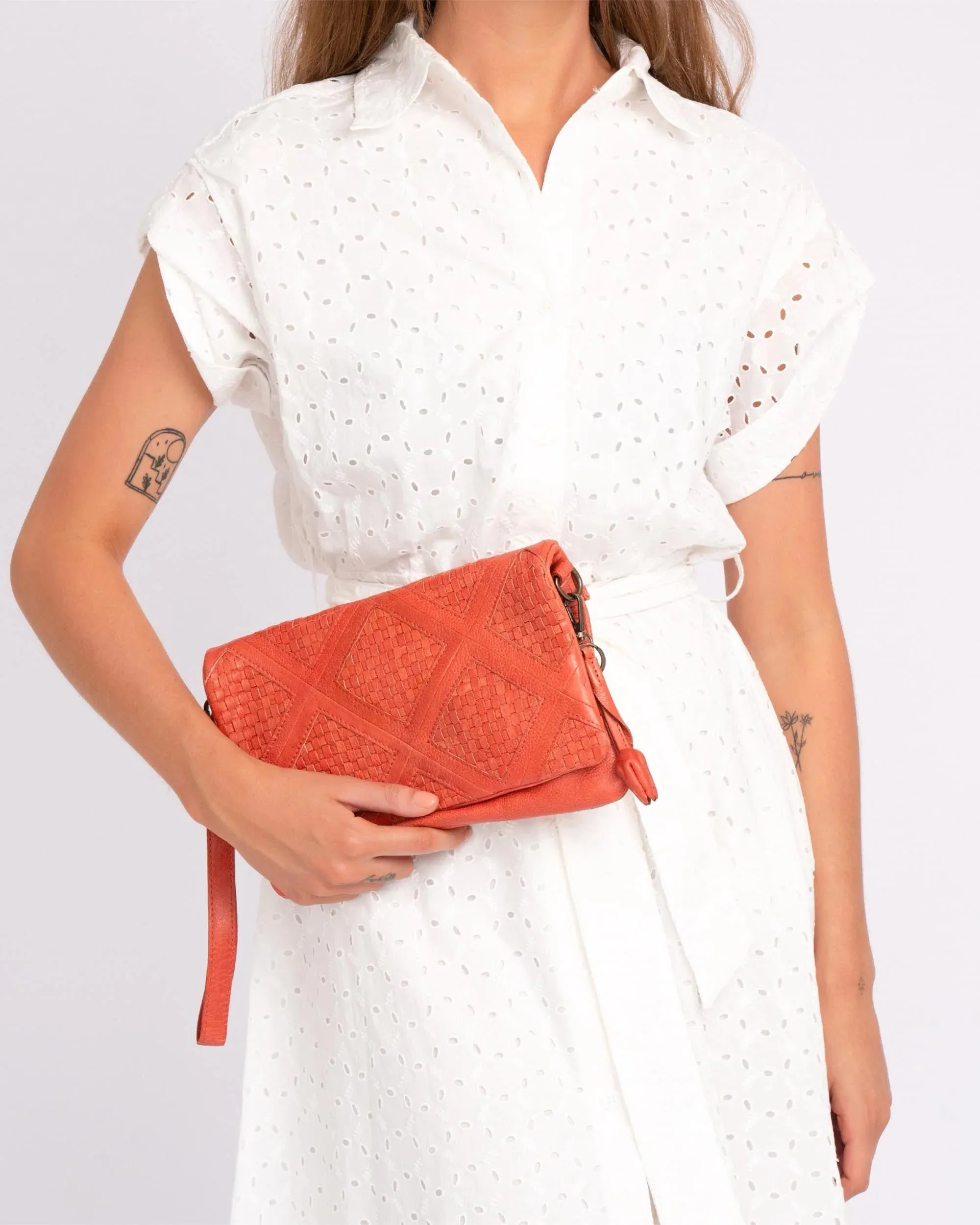 Michels | Bohemian Leather Fold-Over Bag