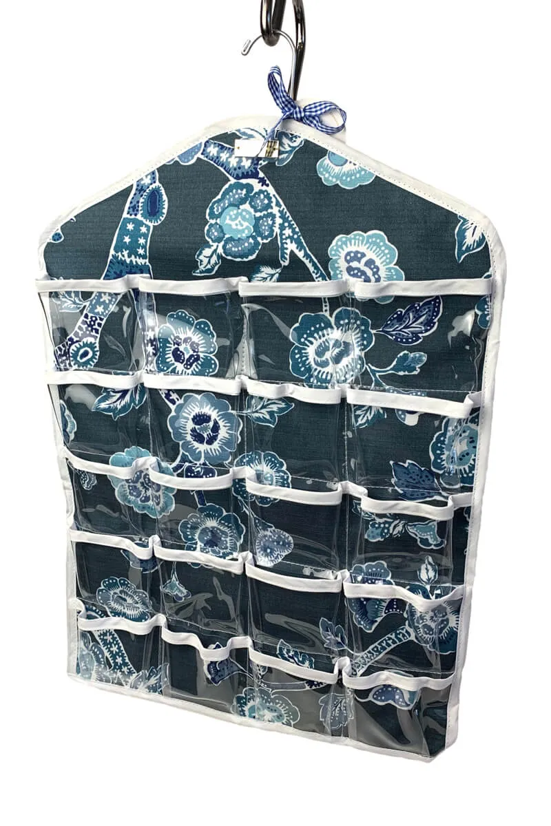 Mildred Hanging Jewelry Organizer in Temple Garden Print