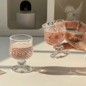 Mini Embossed Wine Glass