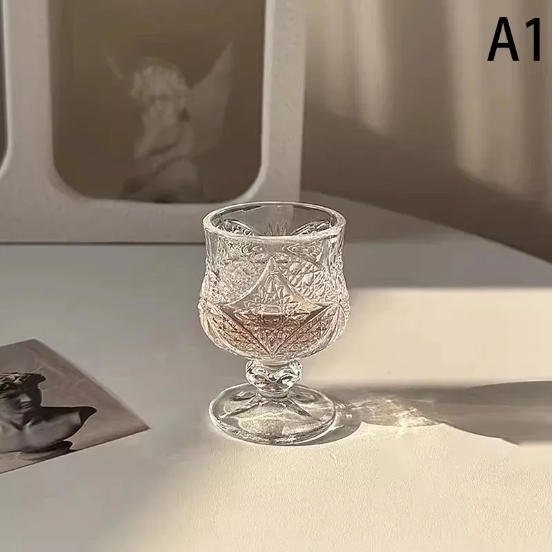 Mini Embossed Wine Glass