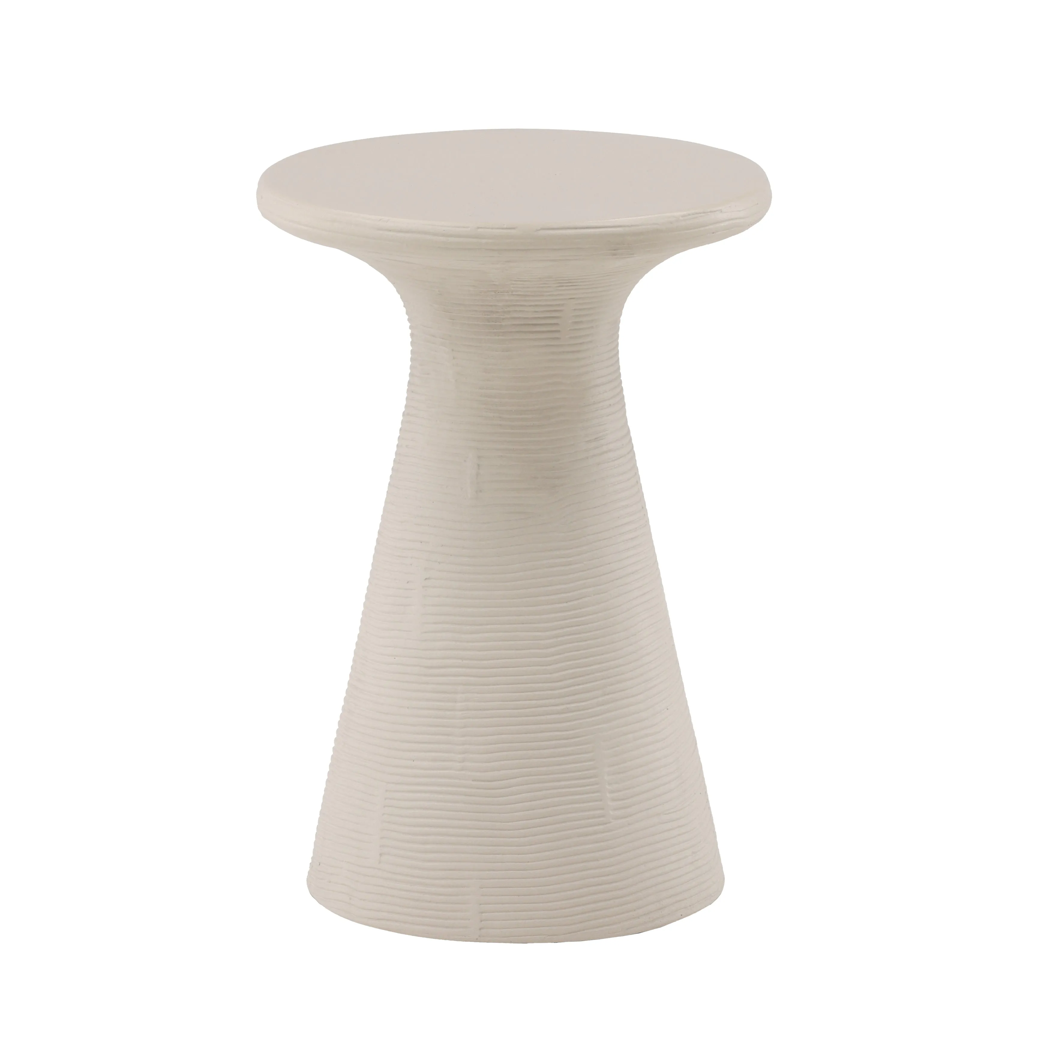 Modern Minimalist Cube Side Table in Crisp White