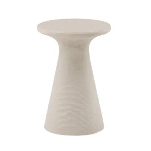 Modern Minimalist Cube Side Table in Crisp White
