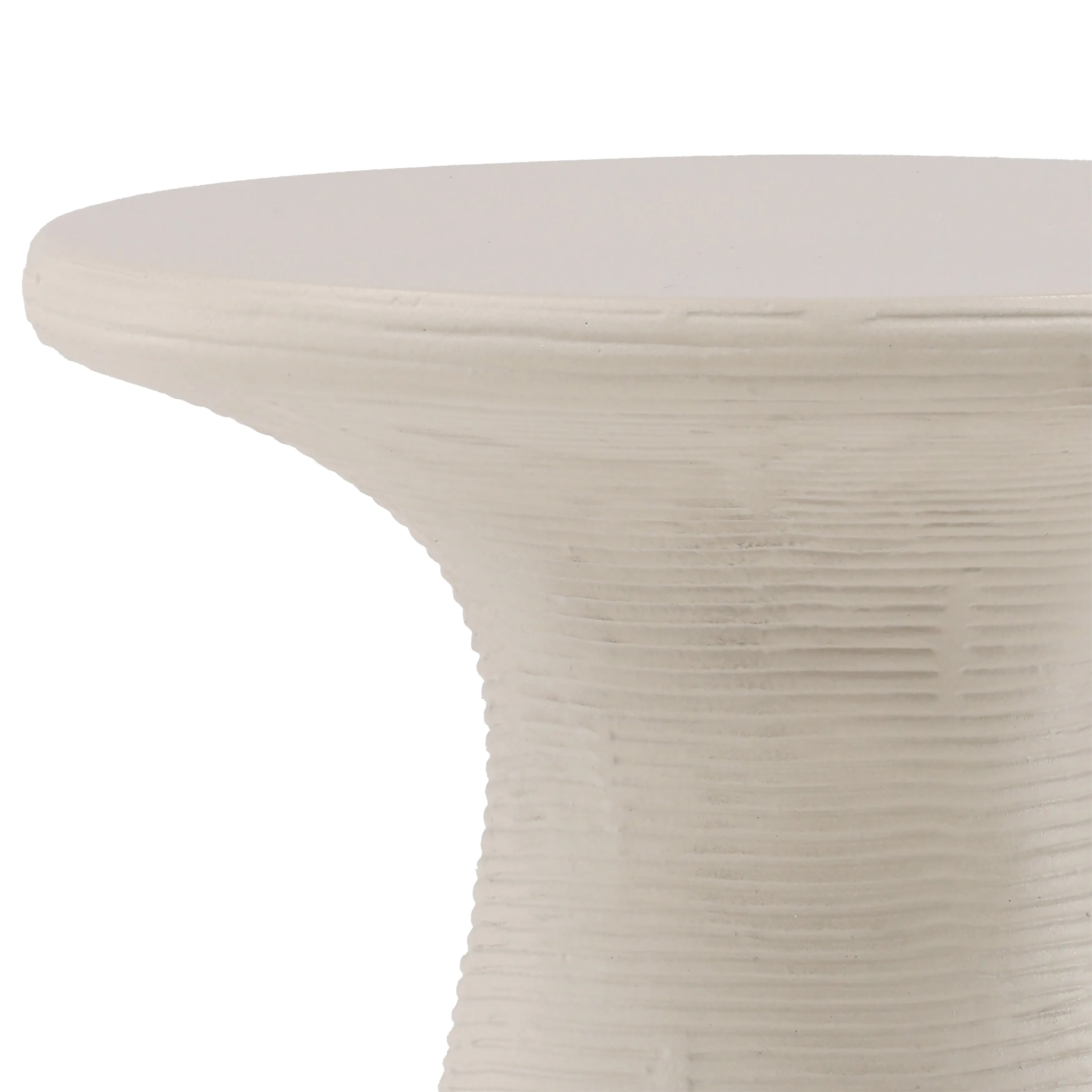 Modern Minimalist Cube Side Table in Crisp White