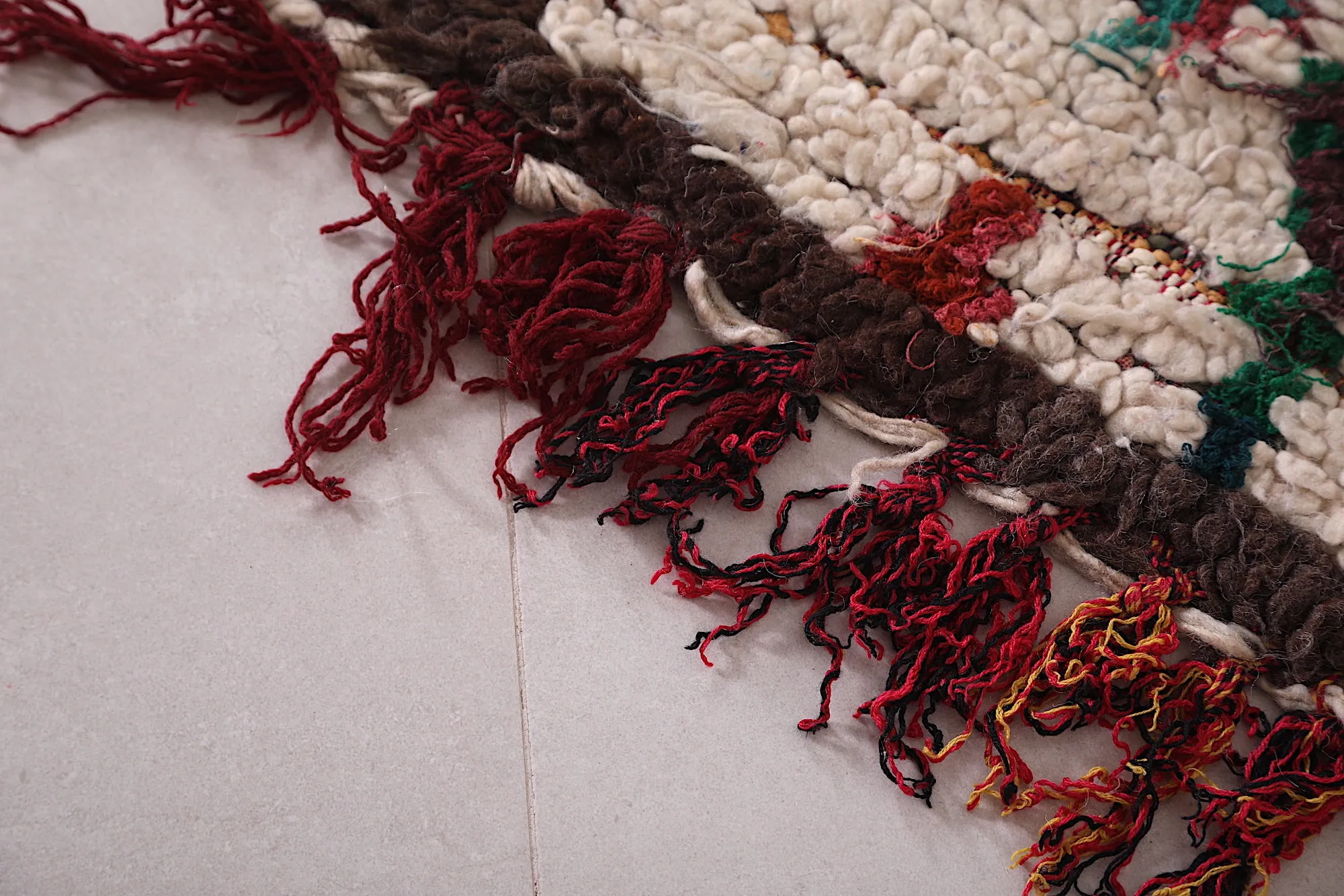 Moroccan Style Rug 3.7 x 11.3 FT - Vibrant Bohemian Design