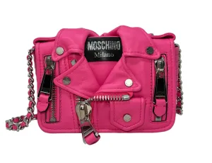 Moschino Pink Moto Jacket Bag with Silver Hardware, 'Barbie', SS15, OS