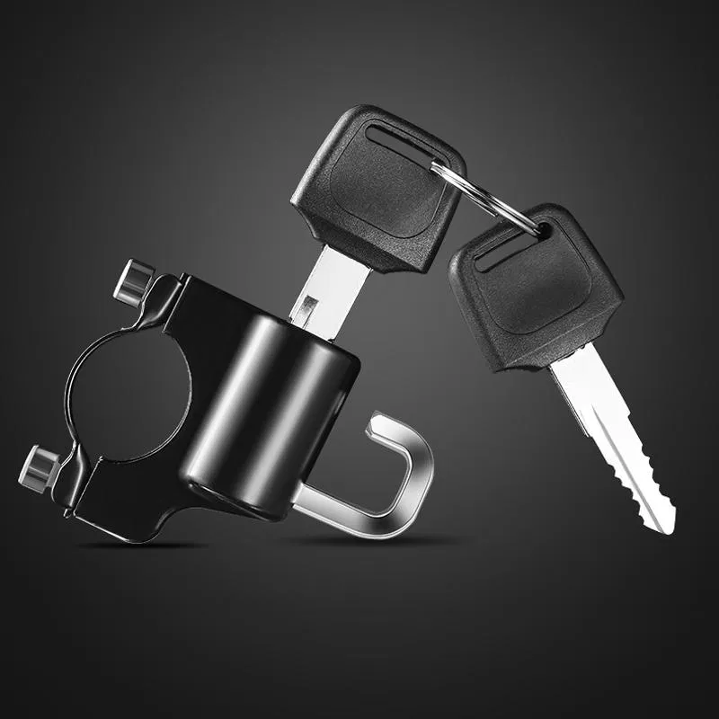 Multifunctional motorcycle helmet security lock