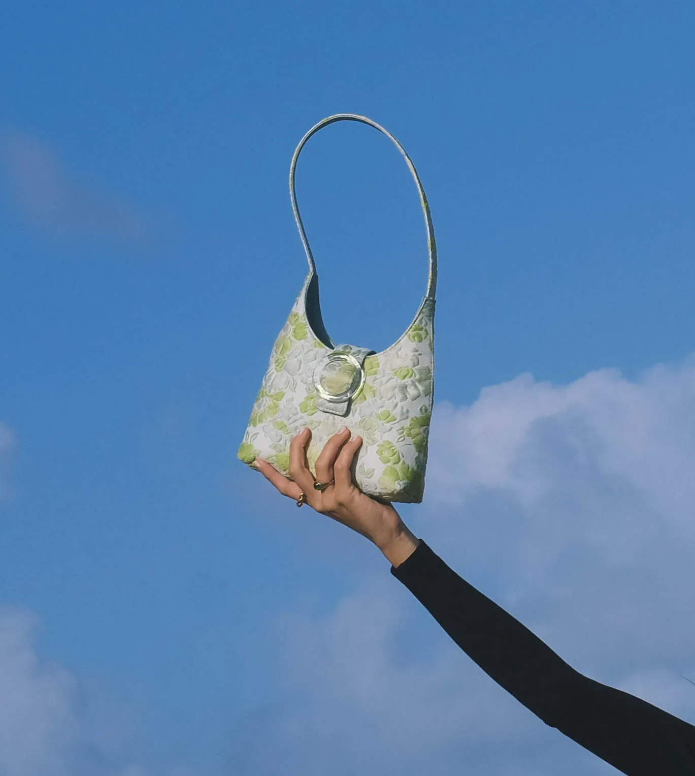 Nº44 Lucite Buckle Mini - Floral Brocade