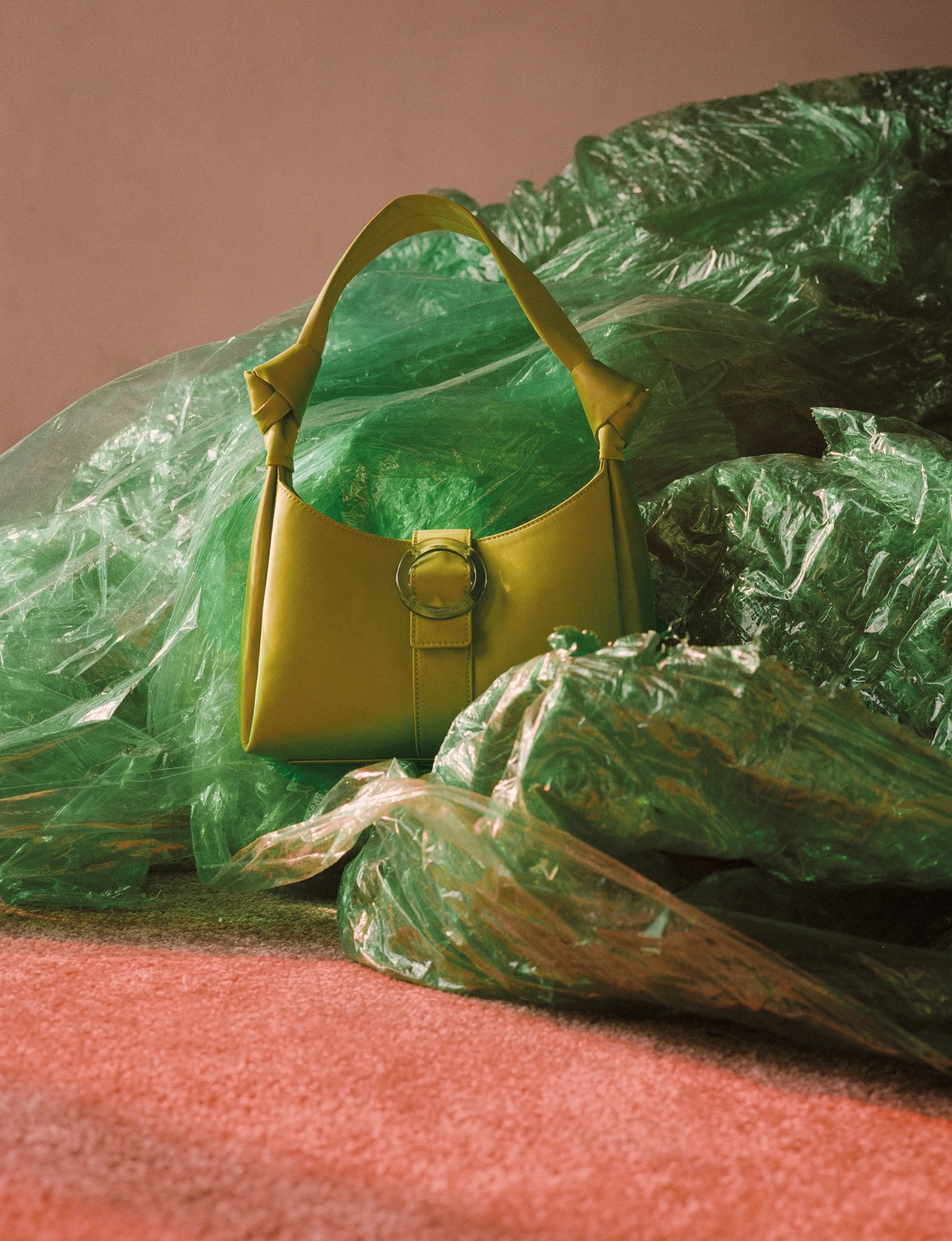 Nº57 Plis Mini - Lime Satin Sample