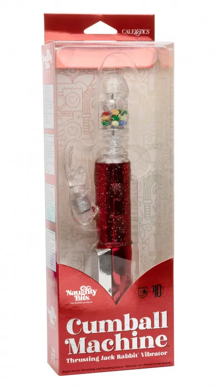 Naughty Bits ball Machine Thrusting Jack  Rabbit Vibrator - Red