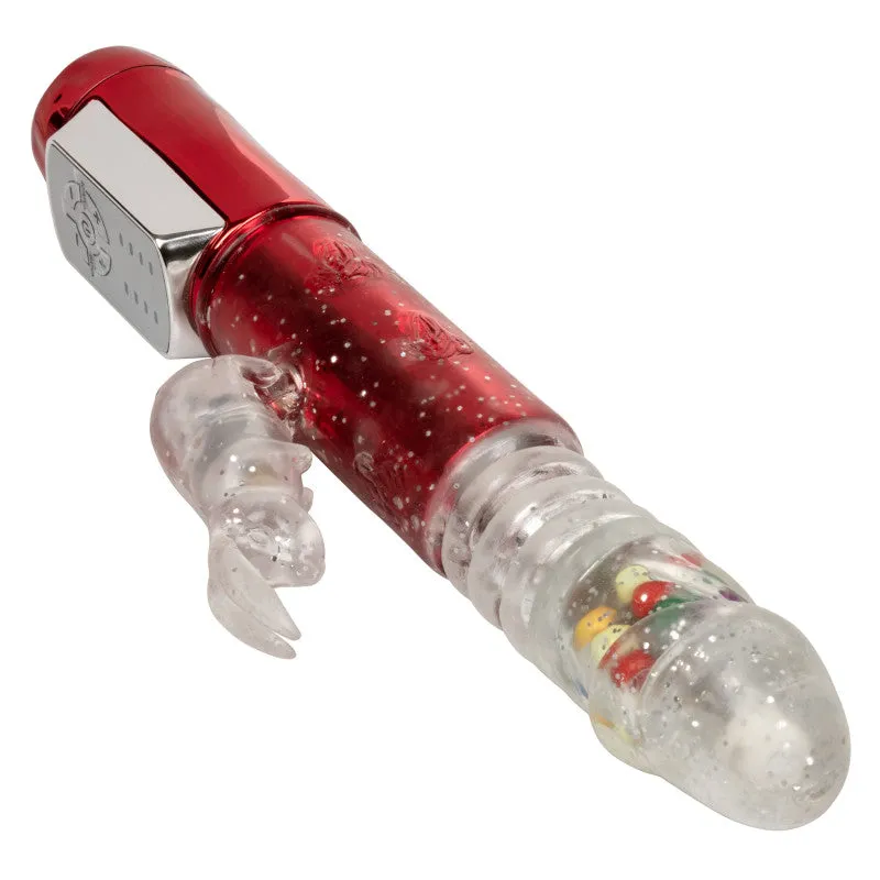 Naughty Bits ball Machine Thrusting Jack  Rabbit Vibrator - Red