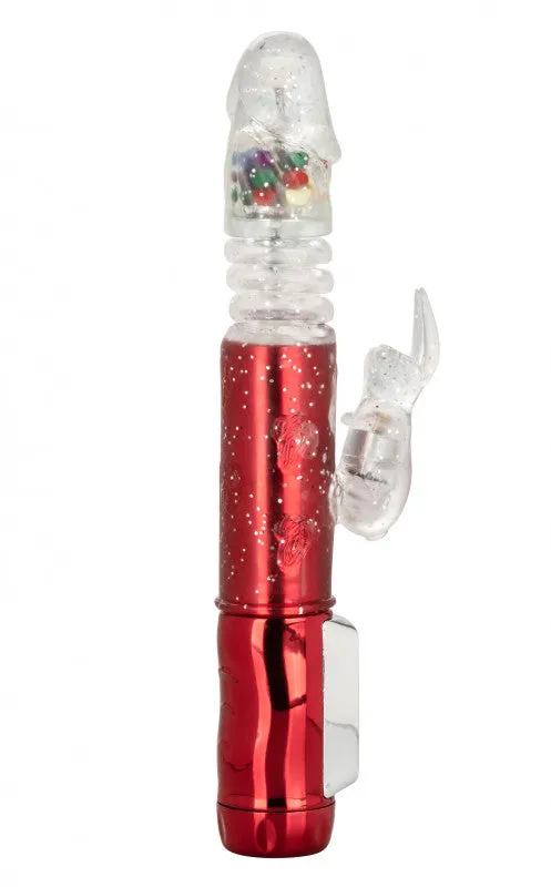 Naughty Bits ball Machine Thrusting Jack  Rabbit Vibrator - Red